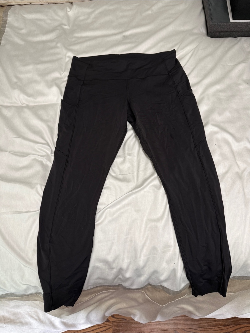 lululemon athletica Black High-Rise Workout Leggings with Side Pockets